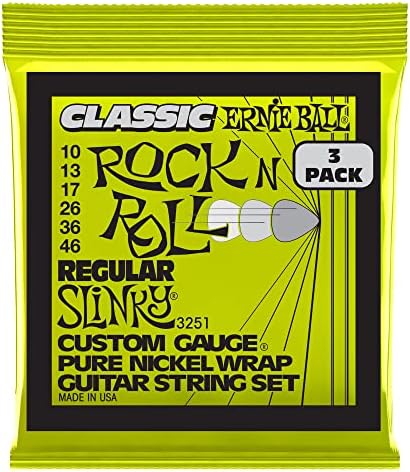 Ernie Ball Super Slinky Classic Rock n Roll Pure Nickel Wrap Electric Guitar Strings - 9-42 Gauge