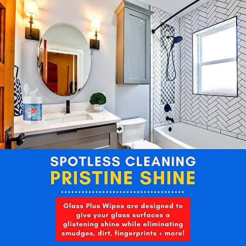 Glass Plus - Glass, Window, And Mirror Cleaning Wipes (160 Ct Wipes - 6 Cannisters (960 Wipes)) #TOP5