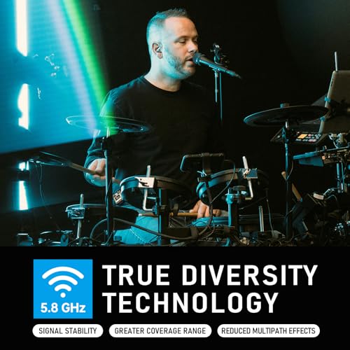 Image of Xvive U45T9 Wireless in Ear Monitor System 5.8ghz with T9 2BA Drivers IEM Earphone, IEM System Transmitter and Bodypack Receiver for Studio, Band Rehearsal, Live Performance, Channel Scan Mode