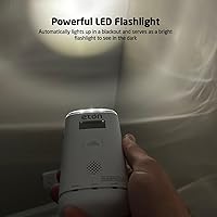 Vista 4 de Eton 10-Year Carbon Monoxide Detector, Digital Display, LED Status Indicator, Emergency LED Flashlight, Plug-in with Battery Backup, Energizer