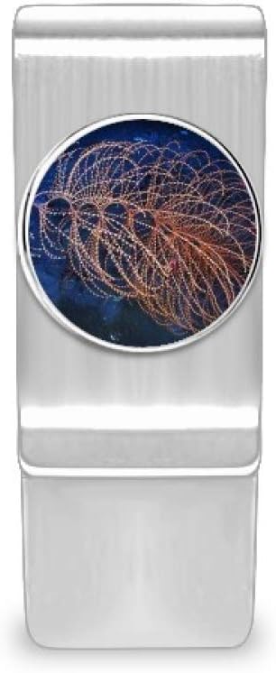 Ocean Water Line Science Nature Picture Money Clip Cash Wallet Card Holder