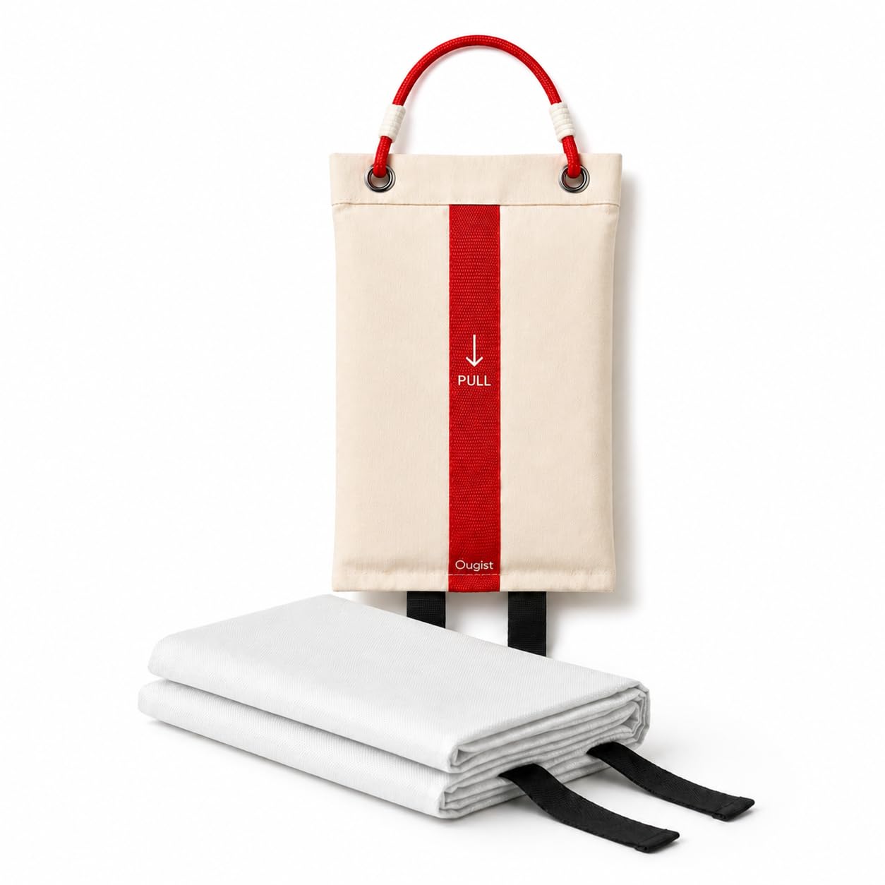Fire Blanket, 1m x 1m Emergency Fire Safety Blanket for Kitchen
