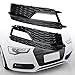 Front Bumper Grille Fog Light Outer Covers Grill Compatible with 2013 2014 2015 2016 Audi A5 S-Line S5 Facelift Left Right