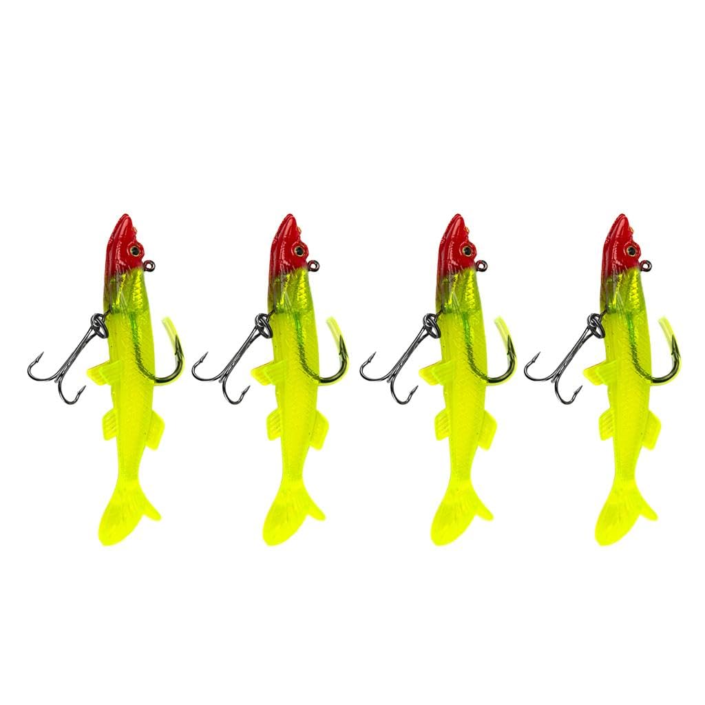 LOOM TREE® 4Pcs Soft Lead Fishing Lures Sinking Swimbaits T Tail Casting Lures 8cm 136 | 4 Pieces Soft Lead Fishing Lures (B0DG52Y3GQ) Amazon Price History, Amazon Price Tracker