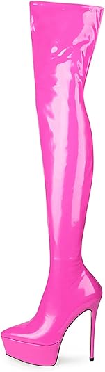Bellina Thigh High Leopard Print Stiletto Boots Review