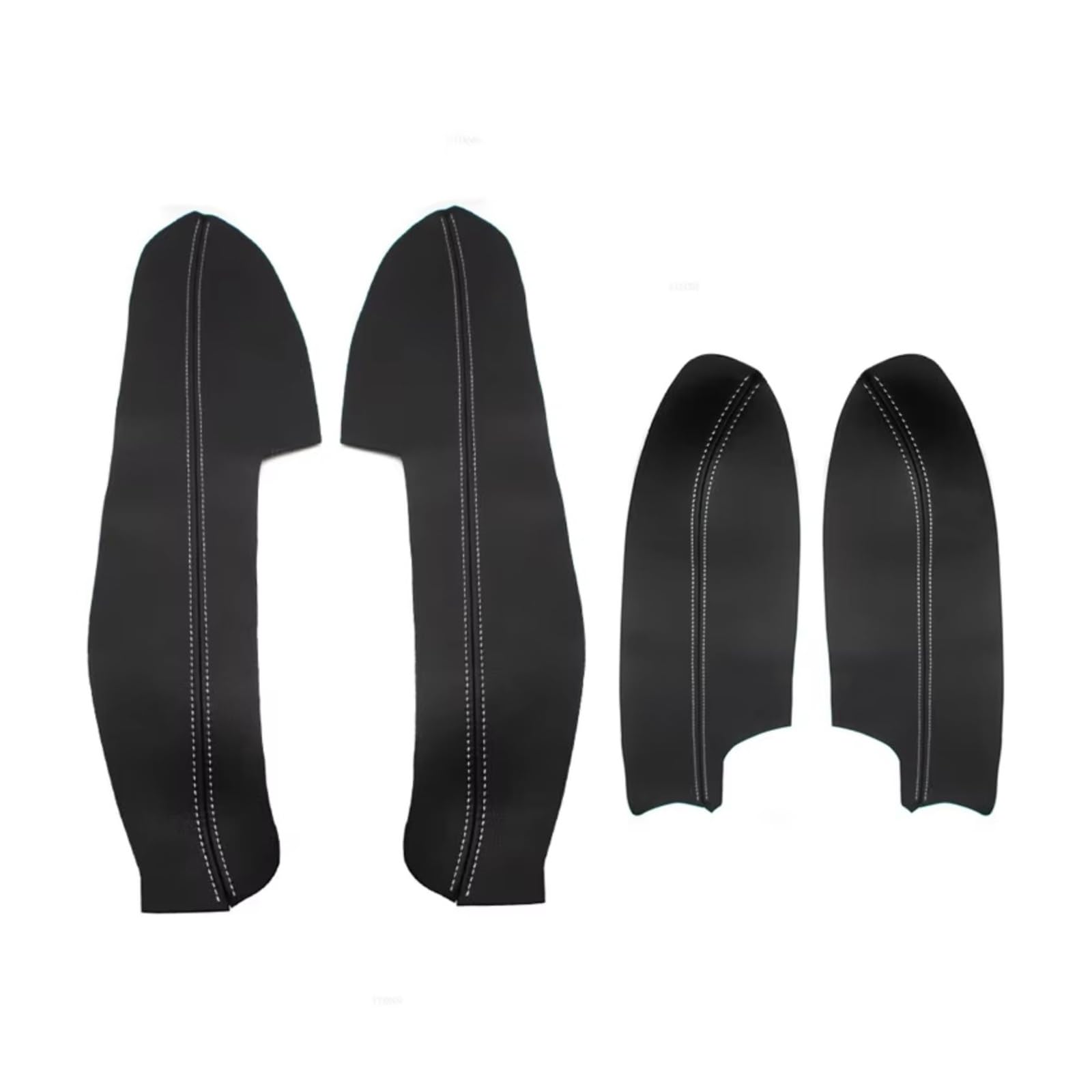 Amxaqjc Black-White Car Interior Moulding Trim For Nissan For Qashqai J11 2016 2017 2018 Car Door Handle Panels Armrest Cover Trim(Black-White)