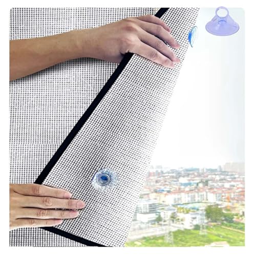 Pellicola Isolante In Foglio Di Alluminio,Pellicola Per Finestre Protezione Solare,Oscurante,Privacy,Riflettente Per Vetri Finestre Con Ventosa,Anti,Stanza Sole,bagno,Garage(50x90cm)