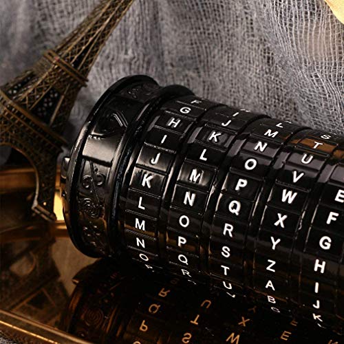 Image of Cryptex Da Vinci Code Mini Cryptex Lock Puzzle Boxes with Hidden Compartments Anniversary Valentine's Day Romantic Birthday Gifts for Her Gifts for Girlfriend Box for Men