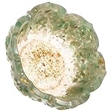 FOMIYES Bandeja Organizadora para Joyas Forma de Flor de Loto de Resina Cristal Verde, Cuenco Decorativo Pequeño para Anillos, Pendientes, Collares y Llaves, Adecuado para Entrada