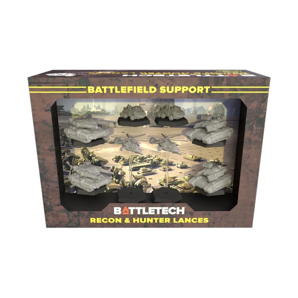 Catalyst Game Labs BattleTech | Mercenaries Forcepack | Battlefield Support Recon & Hunter Lances | Expansion | Miniature Game Ages 14+, Gray