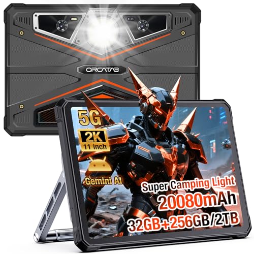 WT1 Pro 5G Rugged Tablet Android 16, 11' 2K 32GB+256GB 20080mAh Work Tablet