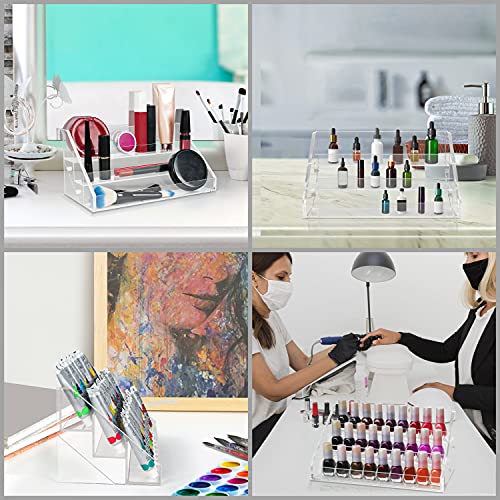 Kurtzy 3-Stufige Nagellack Aufbewahrung Regal Organizer - Acryl Box L23,5x B12,5x H11,5cm Hält bis zu 30 Standard-Größen… – Bild 8