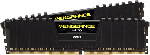 Corsair VENGEANCELPX16GB (2x 8GB) DDR4 3600 (Pc4-28800) C18 1.35V Desktop Memory - Black