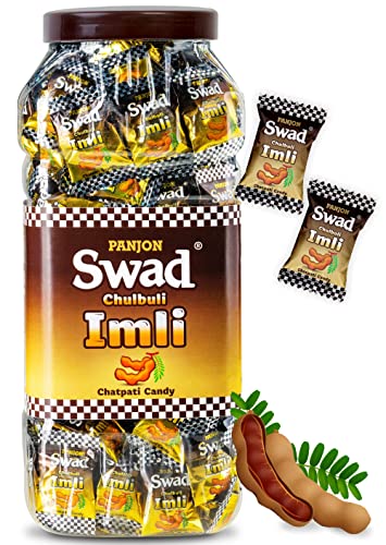 Image of Swad Imli Candy Jar 200 Toffee (Khata Mitha Tamarind Masala),350 G