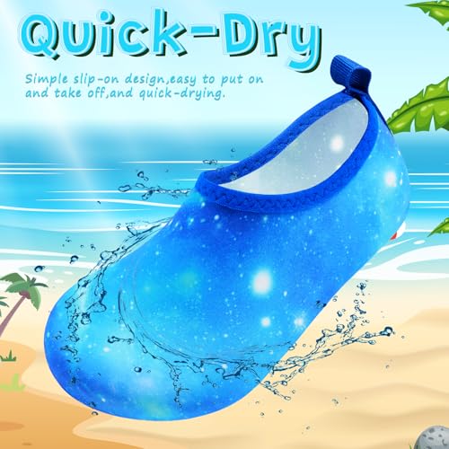 Image of VIFUUR Kids Water Shoes Girls Boys Quick Dry Aqua Socks for Beach Swim Outdoor Sports