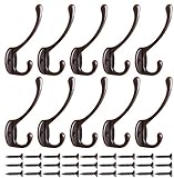 【Breite Anwendungen】- Lässig Stil koordiniert mit den meisten Wohnkultur und bietet eine Fülle von Platz zum Aufhängen von Gegenständen in der Eingangshalle, Waschküche, Bad, Schlafzimmer und Schränke. Mit diesem dekorativen Mantel und Huthaken können Sie Ihre Hochzeit und Hüte organisieren.