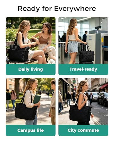 Bolso Tote Urbanstand para Mujer, 25L, acolchado con cremallera miniatura 5