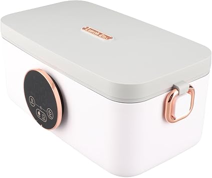 Pomya Cordless Electric Lunch Box, Battery Powered Heated Lunch Box with 1000ml Inner Liner, 16000mAh Battery, Food Warmer for Office Workers