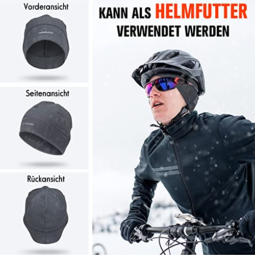 Image of HASAGEI Skull Caps Beanies for Men & Women, Elastic Thermal Running Hat, Windproof Cycling Cap Helmet Liner Soft Beanie Hat