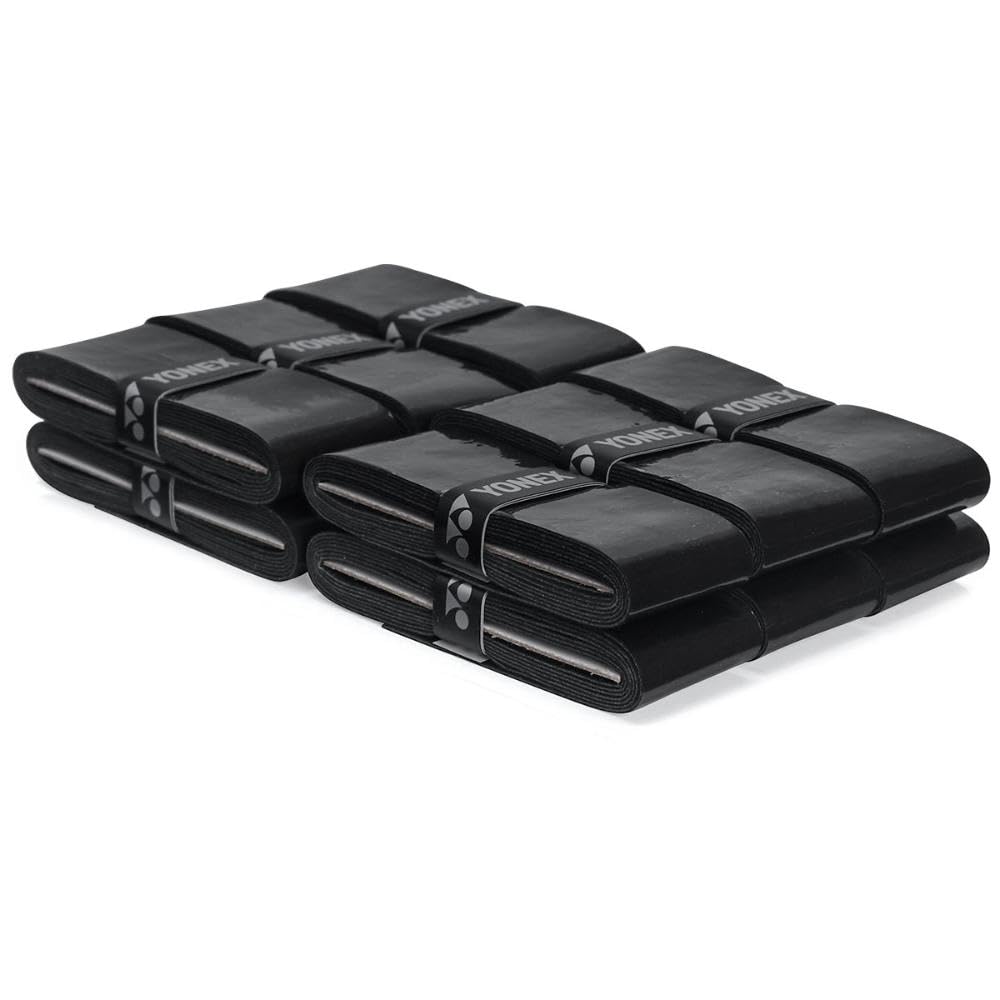 YONEX Overgrip Super GRAP 12er Tennis Racket Grip, Black, Standard Size