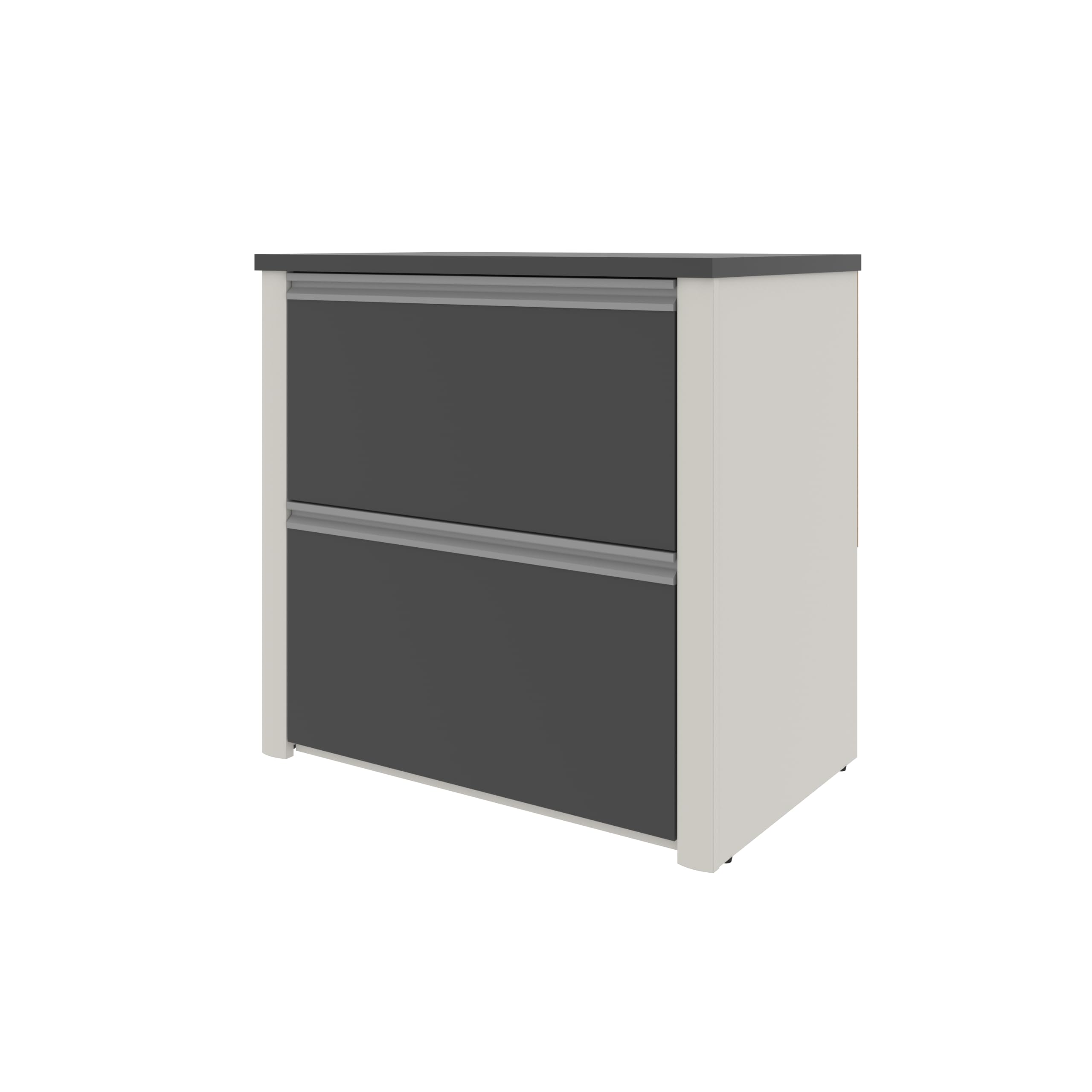 Bestar 2 Drawer Lateral File Cabinet, Slate, Connexion, 31W