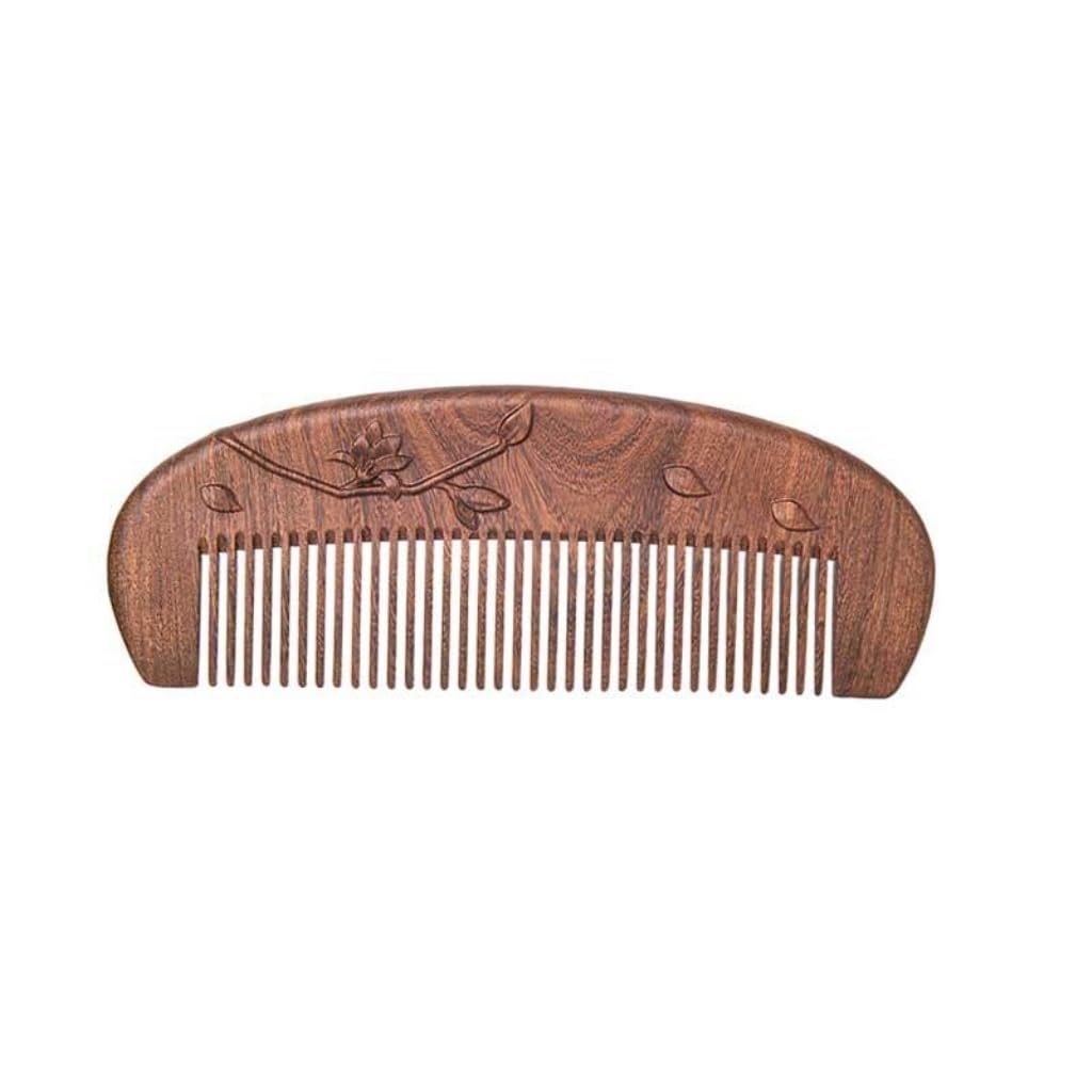 Peine de Madera para Cabello Largo de Mujer, Organizador de Barba para Hombre, Estilo Chino, para Cabello Mojado, para peluquería (Talla única)