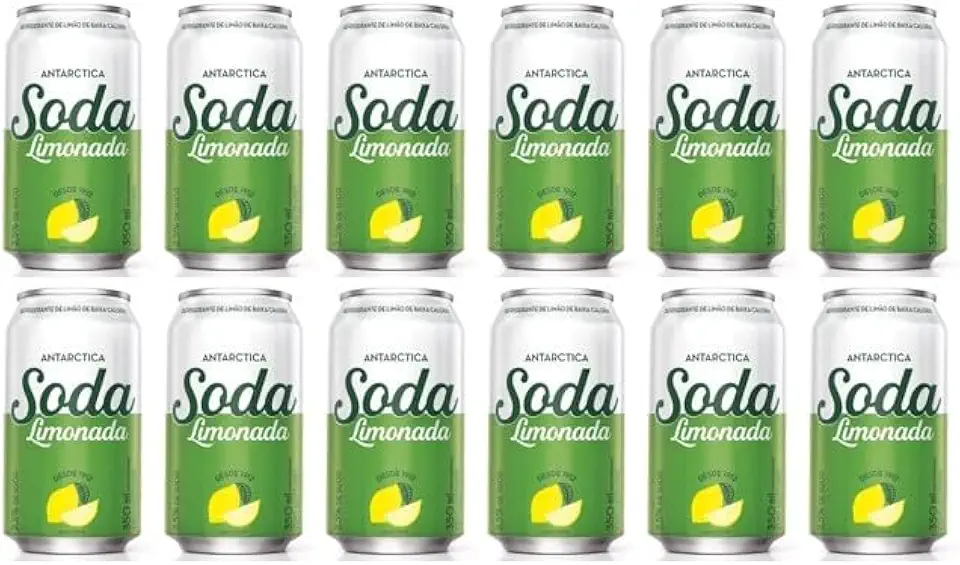 Soda Limonada Refrigerante Zero Pack Com 12 Latas De 350Ml