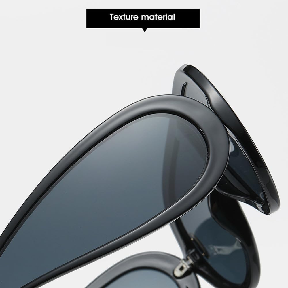 Trends Punk Sunglasses Women Goggle Luxury One piece Eyewear Men Oversized Oval Sports Sun Glasses Female Shades