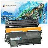 Fácil de instalar Compatible DR2200 Tambor & TN2220 Tóner para Brother DCP-7055 DCP-7060D DCP-7065DN HL-2130 HL-2132 HL-2135W HL-2240 HL-2240D HL-2250DN HL-2270DW MFC-7360N MFC-7860DW FAX-2840 - Negro, Alta Capacidad