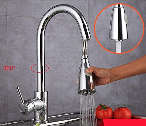LJGWJD Wasserhähne, Ultramoderne Herausziehbare Küchenspüle Mischbatterie Wasserhahn Wasserhahn - Image 3