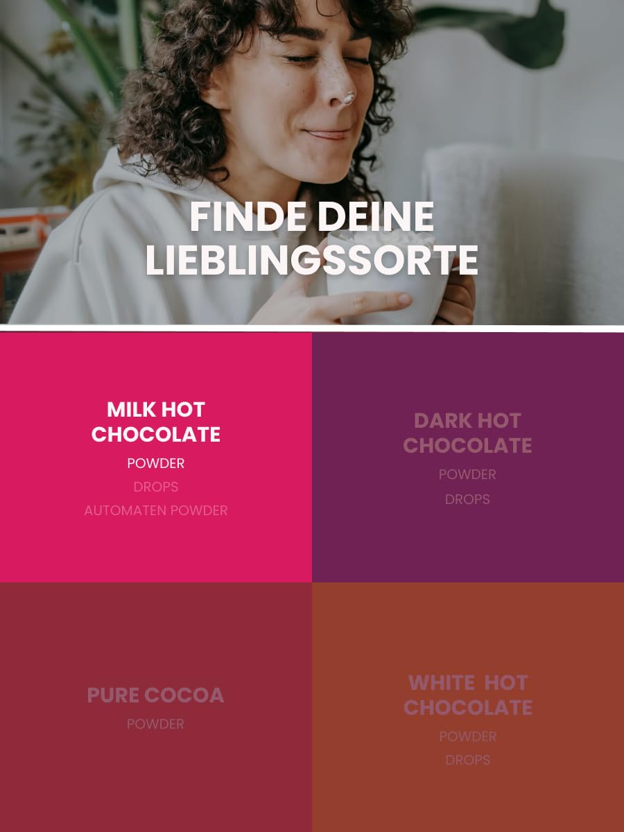 Blömboom Bio Trinkschokolade Milk Chocolate mit mind. 37% (2kg Dose, Milk Chocoalte Powder)