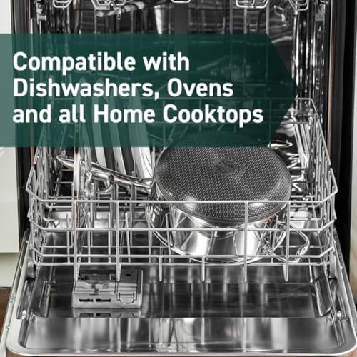 image for HexClad Hybrid Nonstick 6-Piece Pot Set, 2, 3, and 8-Quart Pots with T