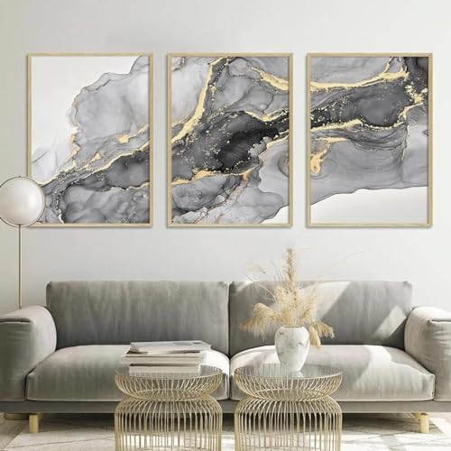 Peinture Imprime Photos Marbre Beige Gris KEBIA 80x110 cm pour un Design Intérieur Haut de Gamme