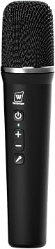 S99 Wireless Microphone Replacement, 4 Sound Effects, 16+ Hours Battery, Anti-Whistling, Auto Pairing, Type-C Charging No Speaker Included, only one Microphone is Included.