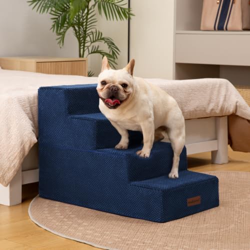 Image of Aodisman Dog Steps for Bed & Couch,18.5 inch H 4-Step Pet Stairs for Small Dogs