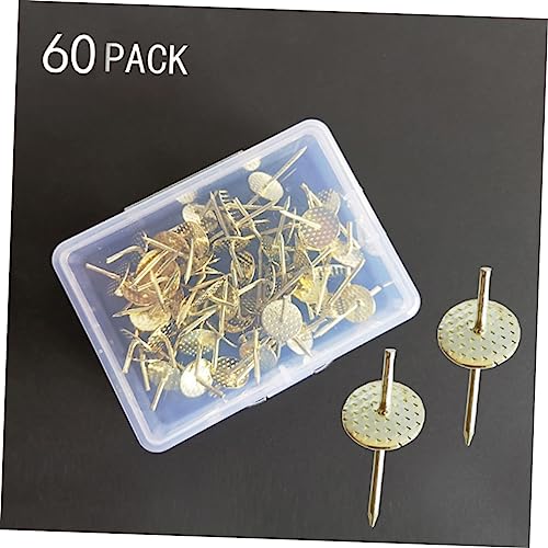 Image of Housoutil 60pcs American Oblique Nail Hooks for Hanging Photo Frames Wall Clocks and Gadgets Durable Hanging Supplies for Indoor and Outdoor Use