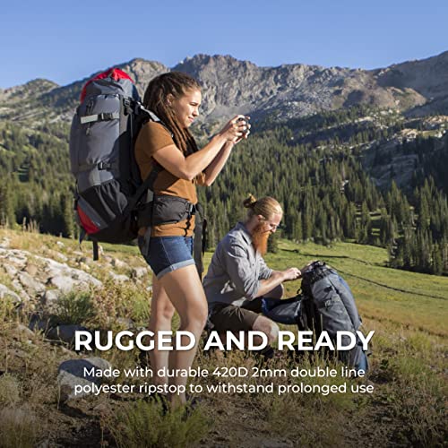 Teton Sports Hiker 3700 Ultralight Internal Frame High-Performance Backpack For Hiking, Camping, Travel, And Outdoor Activities; 60L, Red #TOP3