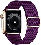  Correa de reloj elástica compatible con Apple Watch Band ajustable, para iWatch Series 7 6 5 4 SE 3 2 1, mujer y hombre, 38/40/41mm, Nailon