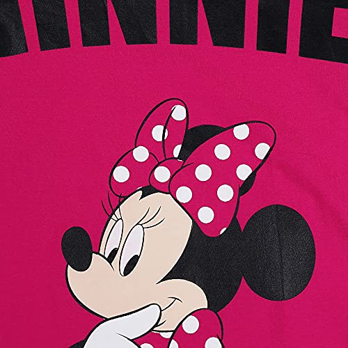 Image of Kidsville Mickey & Friends Printed Regular Fit Pink Cotton Girl's T-Shirt