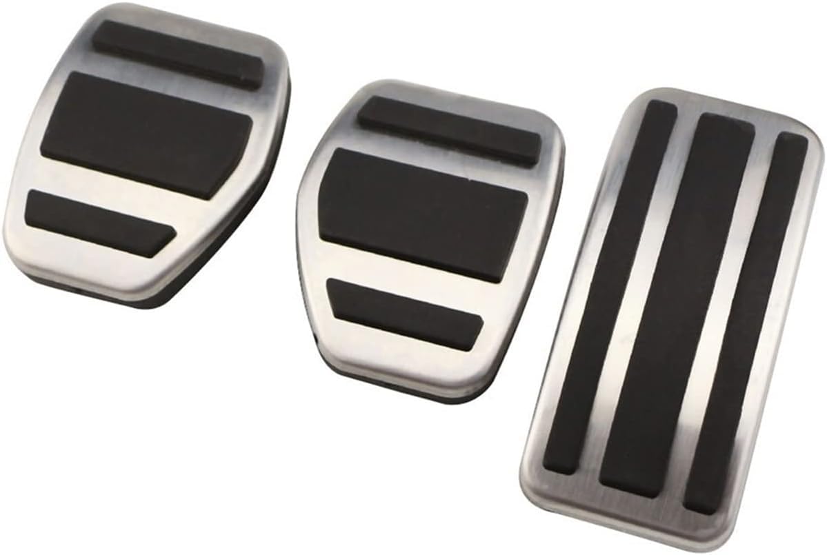 Almohadillas de pedales de coche de acero inoxidable aptas for Peugeot 207 301 307 208 2008 308 408 CC aptas for Citroen C3 C4 DS 3 4 6 DS3 DS4 DS6 piezas cubiertas de pedales de coche (Color :