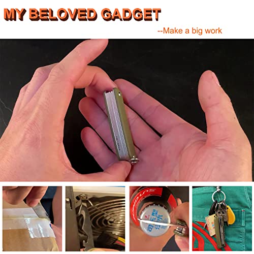 Image of Ruike Small Keychain Knife for Men,Women Gifts,5 in1 Multitool, 12C27 Steel,Mini EDC Tactical Folding Pocket Knives Camping Key Tool,Multifunction,Scissors,Screwdriver,Bottle Opener,Cute Outdoor Gear