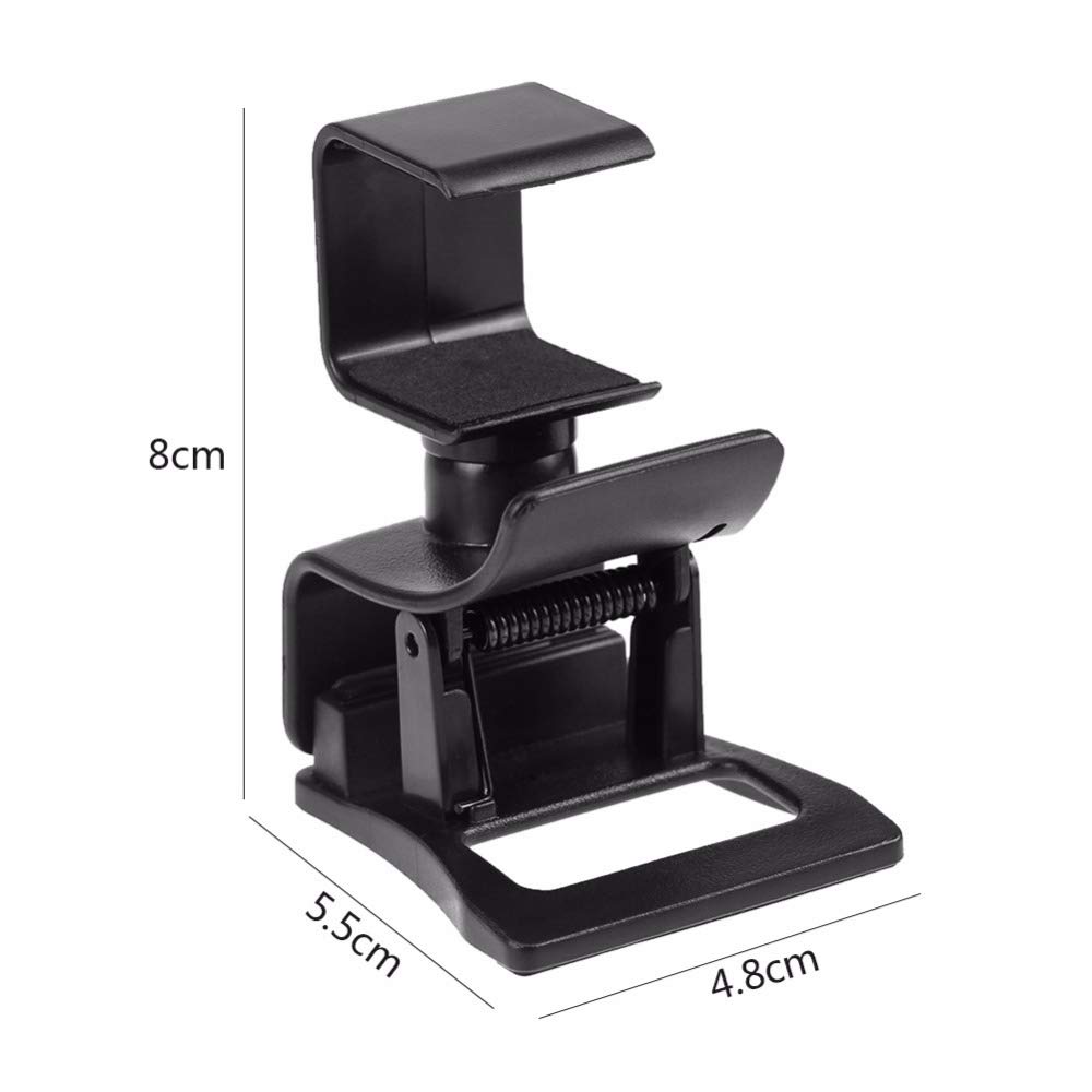 Adjuble - Supporto girevole per TV per fotocamera PS4, staffa sicura e accessorio per configurazione di gioco, design Cact Black per una visione ottimale