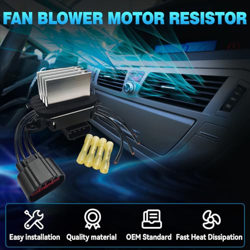 HVAC Control Module Blower Motor Resistor BL3Z-19E624-A Fit for Ford F-150/F-250 Super Duty/F-350 Super Duty/Mustang/Explorer/Escape/Expedition/Taurus, for Lincoln MKT/MKS, for Mercury Mariner/Sable - Thumbnail 5