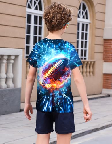 Image of 3D Graphic Short Sleeve Shirts Boys Girls Cool T-Shirt Unisex Novelty Tees for 7-12 Years Teens