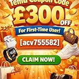 {Latest}UK ► Temu Coupon Code £100 off [{acv755582}] For First-Time User