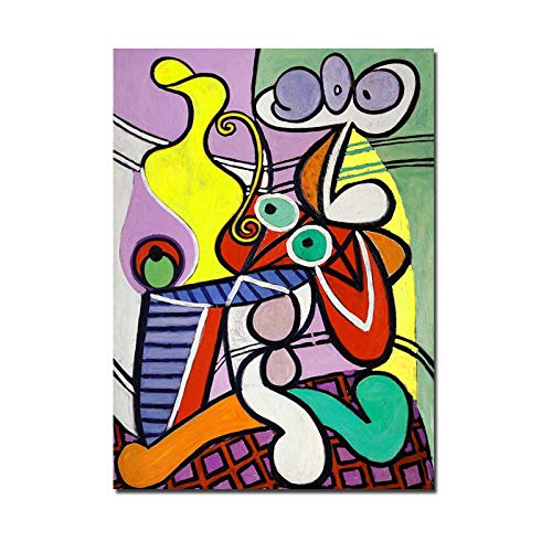 Toile Picasso abstrait 30x50 cm décoration murale de salon - 6