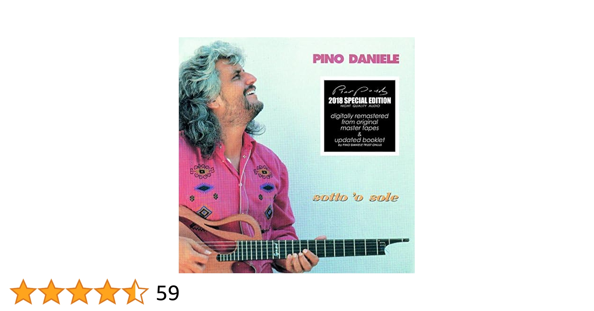 【中古】 Pino Daniele ピノダニエル / Mascalzone Latino / Sotto O Sole Mascalzone Latino / Sotto O Sole: Amazon.com.be: CDs & Vinyl
