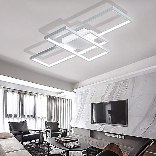 ERHANG LED 3-Light Ceiling Light Linear Metal Aluminum Living Room