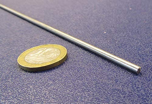 316 Stainless Steel Hardened Shaft 3 mm Diameter x 800 mm Long 1 pc