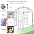 HAPPYGRILL Birdcage Shape Garden Arbor, 7’ x 8.4’ Heavy Duty Metal Garden Gazebo Pergola with Trellis, Garden Arch Trellis for for Climbing Plants Wedding Party Decor Outdoor Arch Pavilion for Lawn